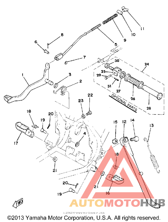 Stand - footrest