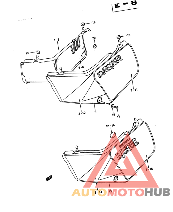 Обтекатель задний