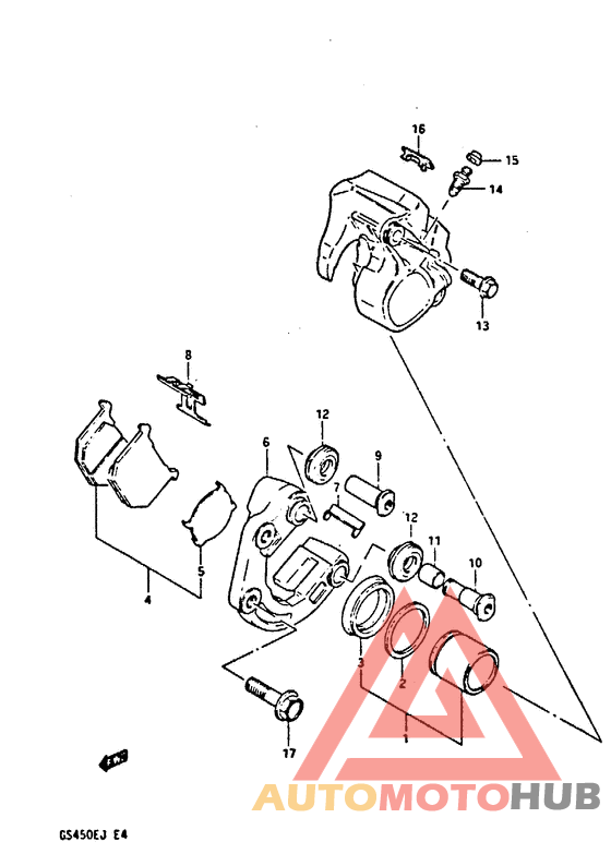Передний суппорт тормозной