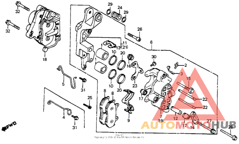 Передний суппорт