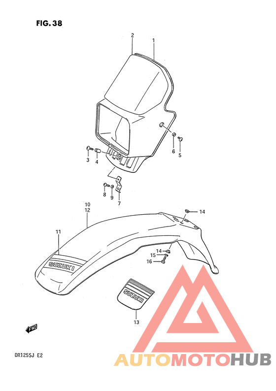 Headlamp cover - front fender