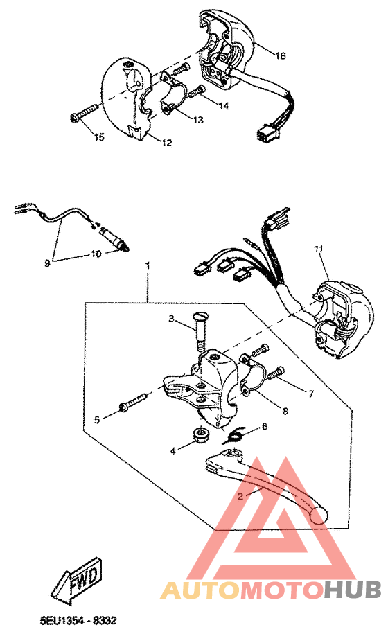 Handle switch. lever