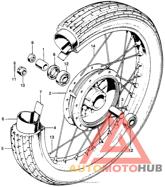 Переднее колесо