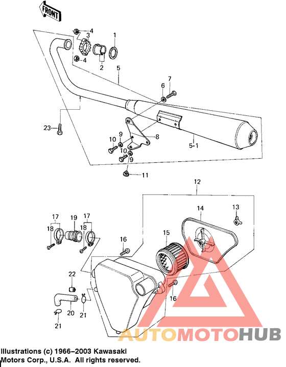 Air cleaner/muffler