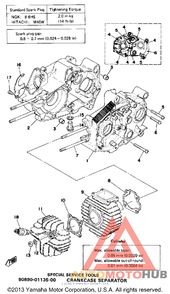 Crankcase-cylinder