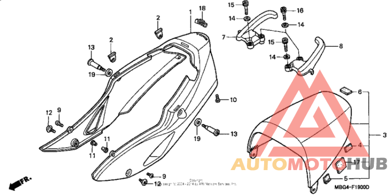 Задний обтекатель