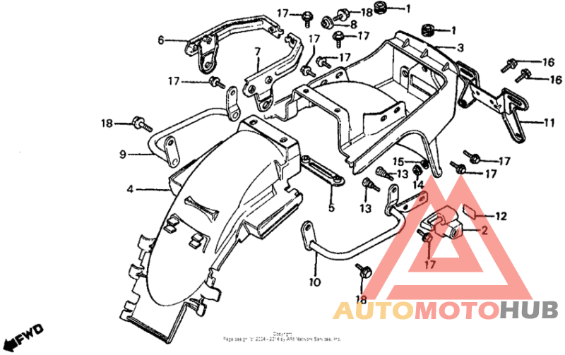 Задний бампер