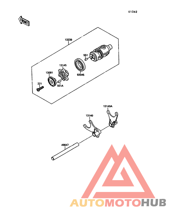Change drum/shift fork