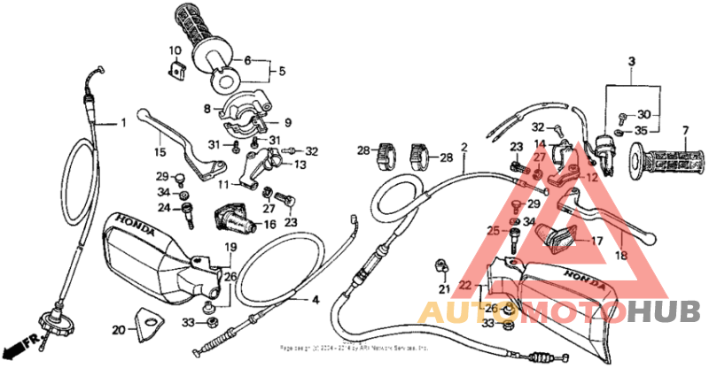 Handle switch + cables