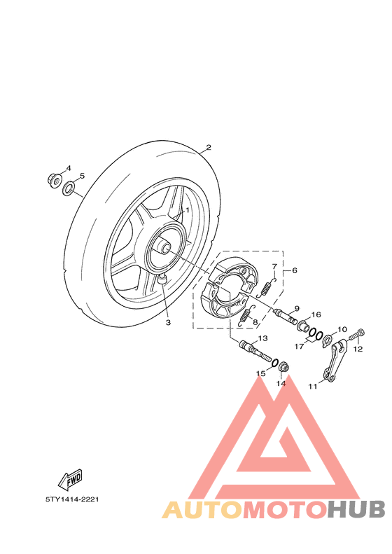 Переднее колесо