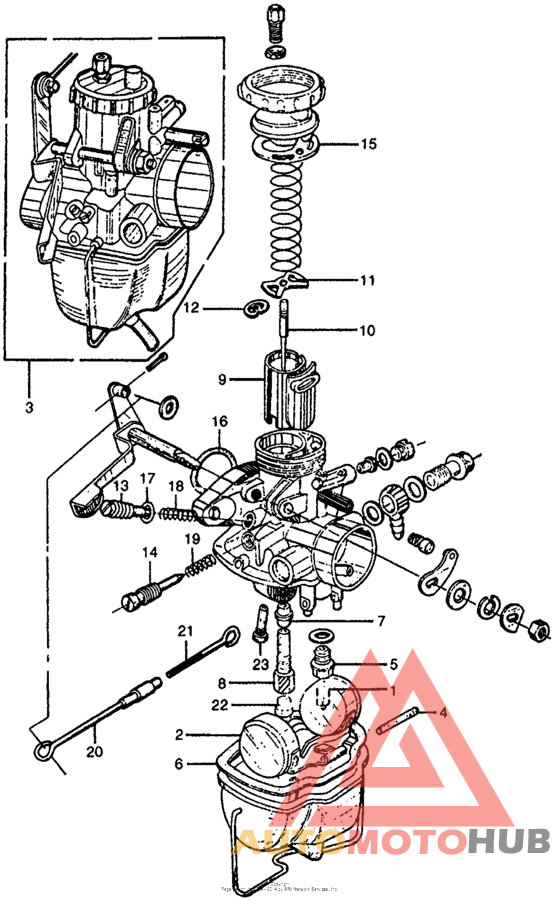 Left carburetor