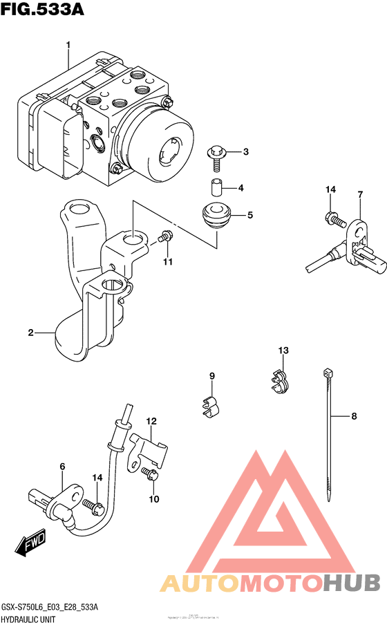 Hydraulic Unit (Gsx-S750Al6 E28)