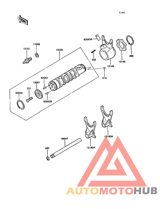 Change drum/shift fork