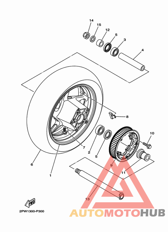Переднее колесо
