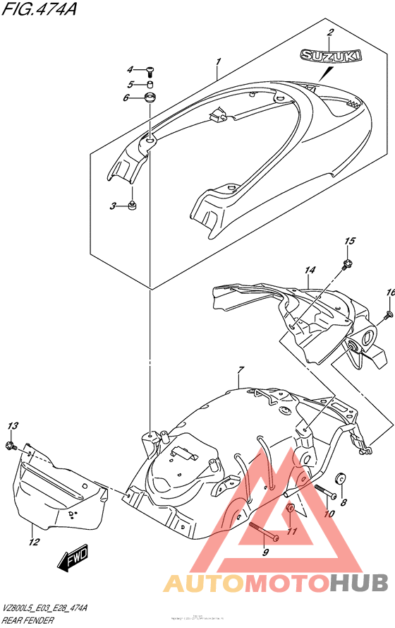Задний бампер