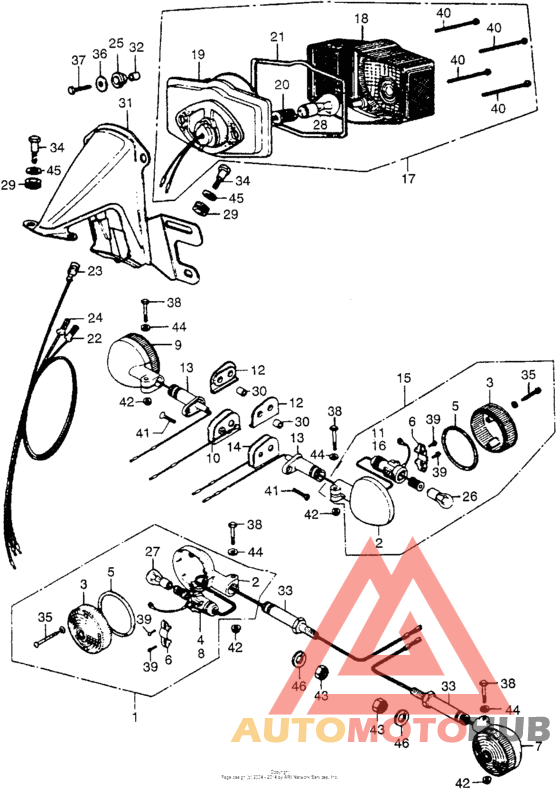 Taillight + turn signal k1-76