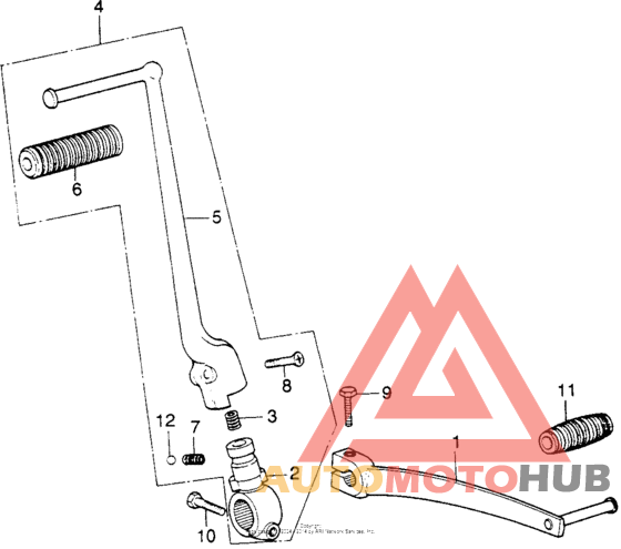 Kick arm + change pedal
