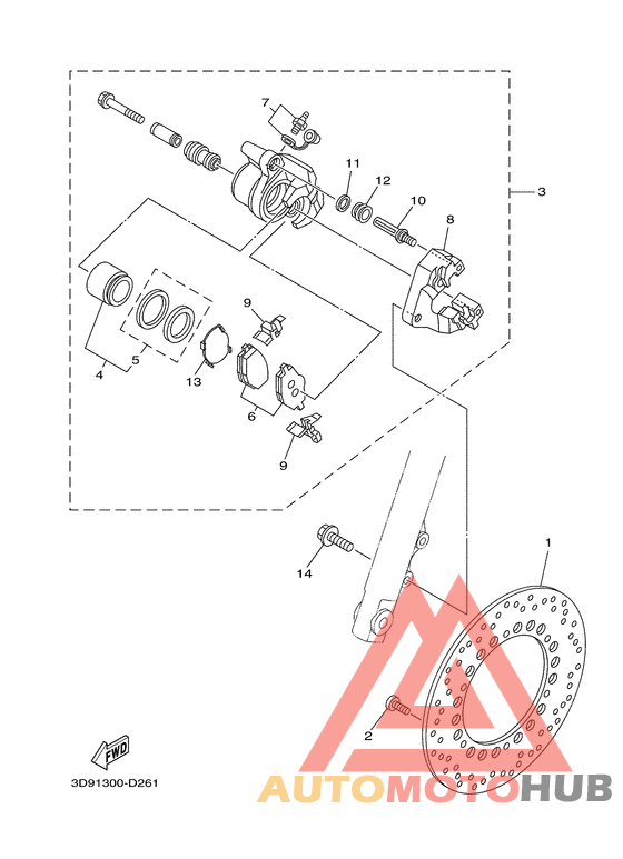 Передний суппорт