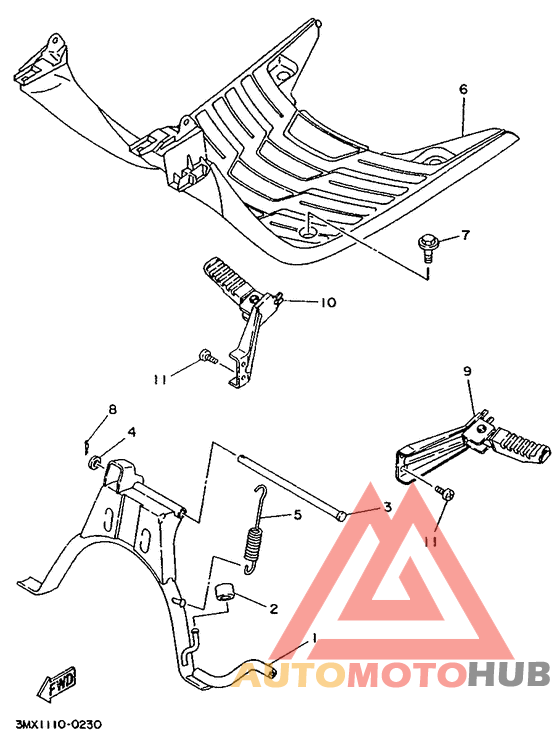 Stand. footrest