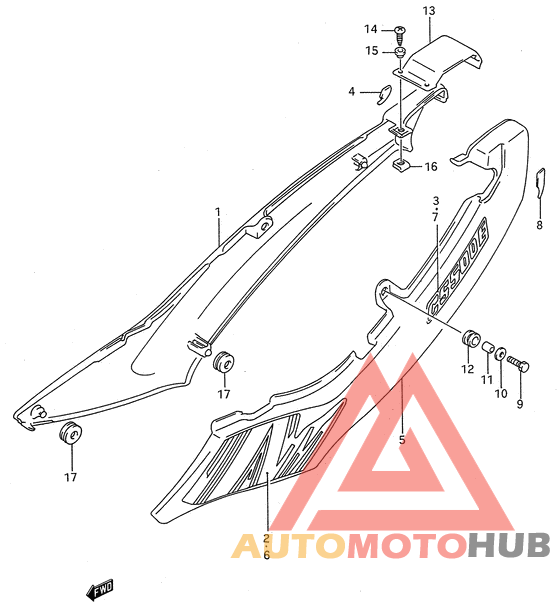 Обтекатель задний