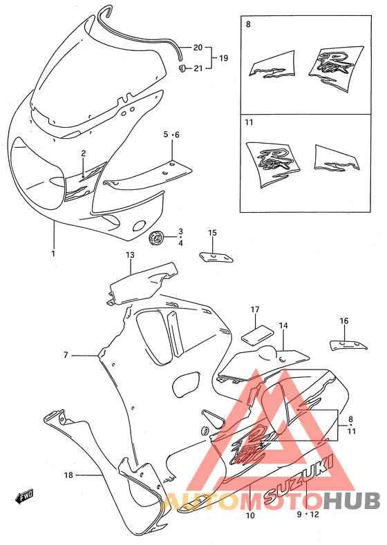 Cowling body