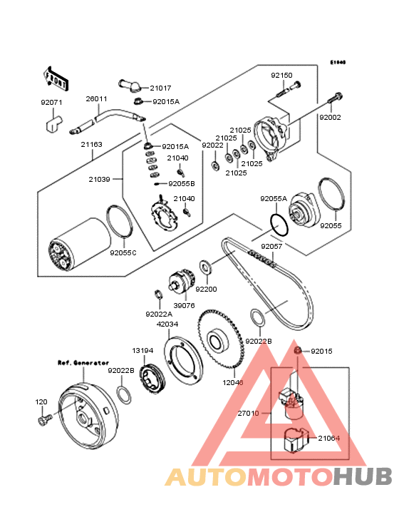 Starter motor/starter clutch