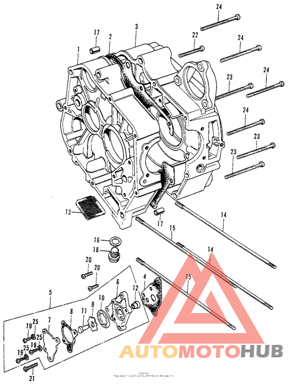 Crankcase + oil pump