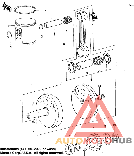 Crankshaft/piston