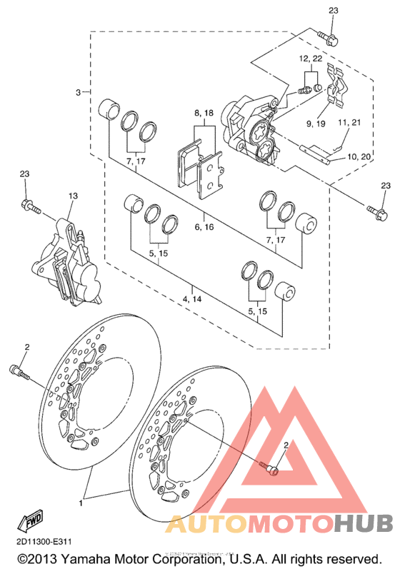 Передний суппорт