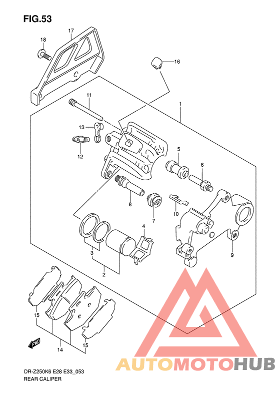 Задний суппорт