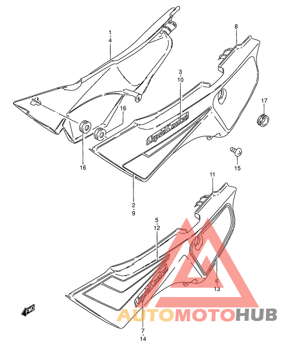 Обтекатель задний