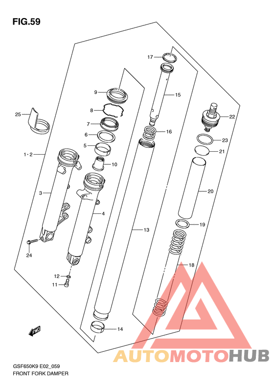 Демпфер передней вилки