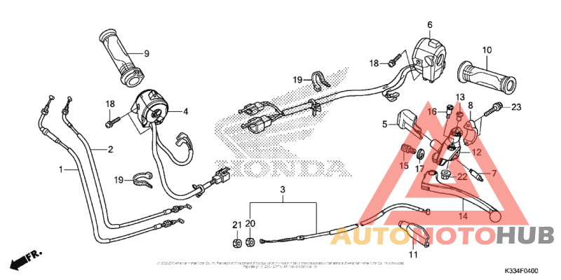Handle Lever + Switch + Cable