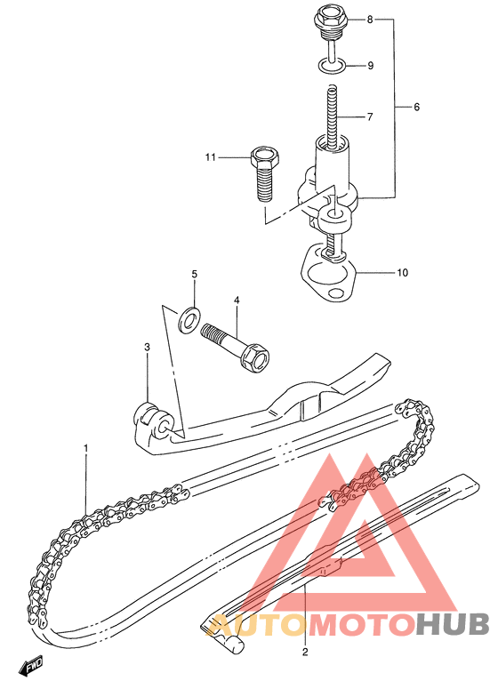 Держатель направляющей