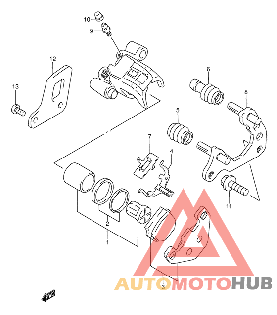 Задний суппортs