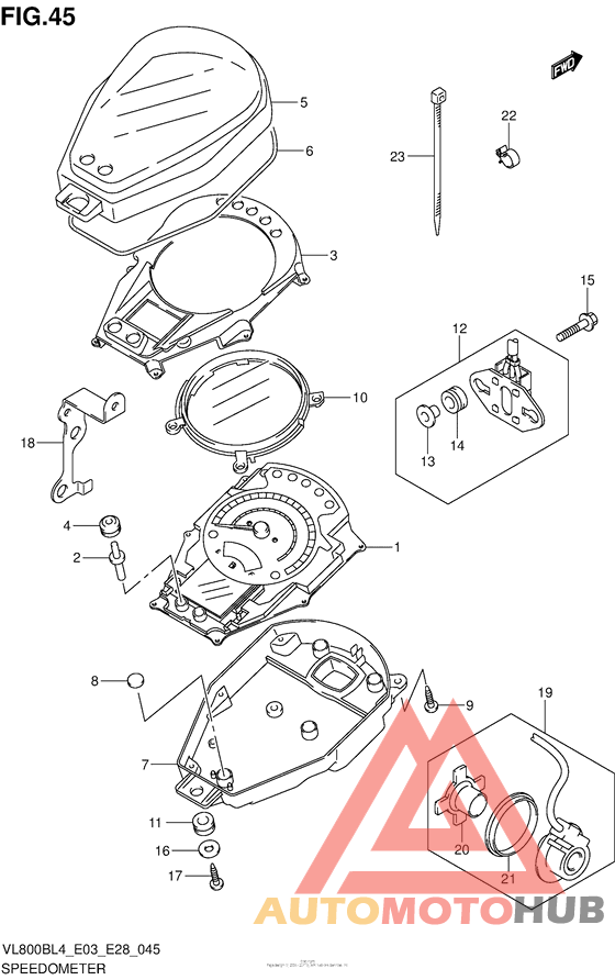 Speedometer (Vl800Bl4 E33)