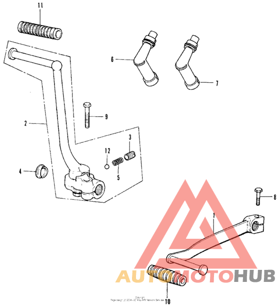 Kick arm + change pedal