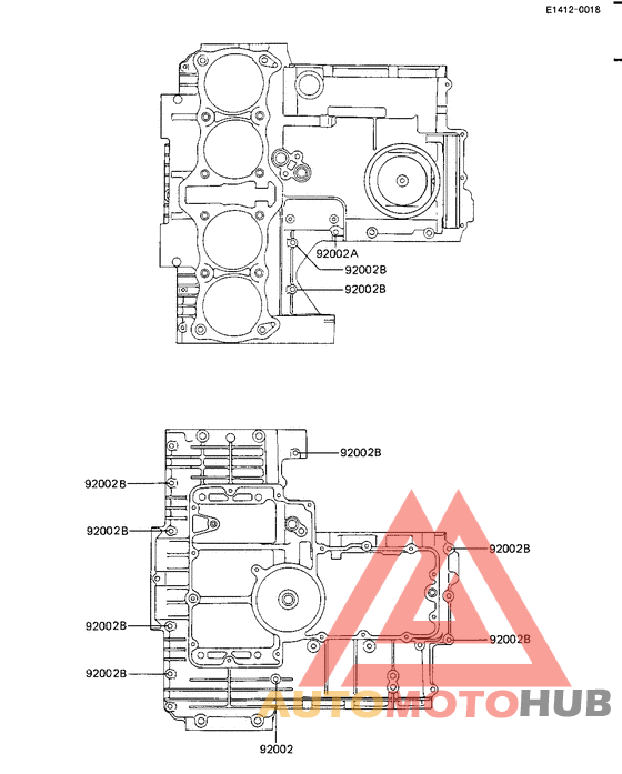 Crankcase bolt & stud pattern