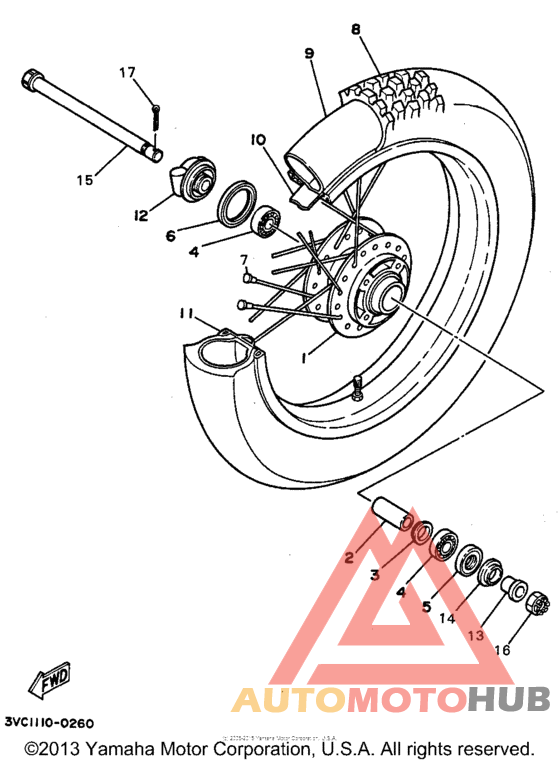 Переднее колесо
