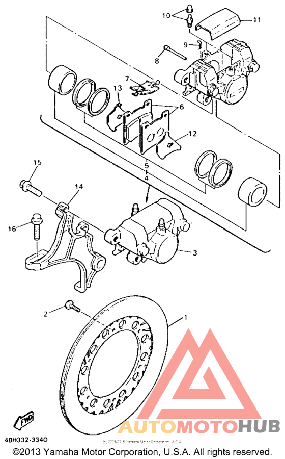 Задний суппорт