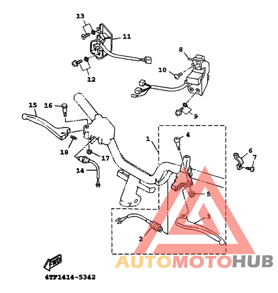 Handle switch. lever