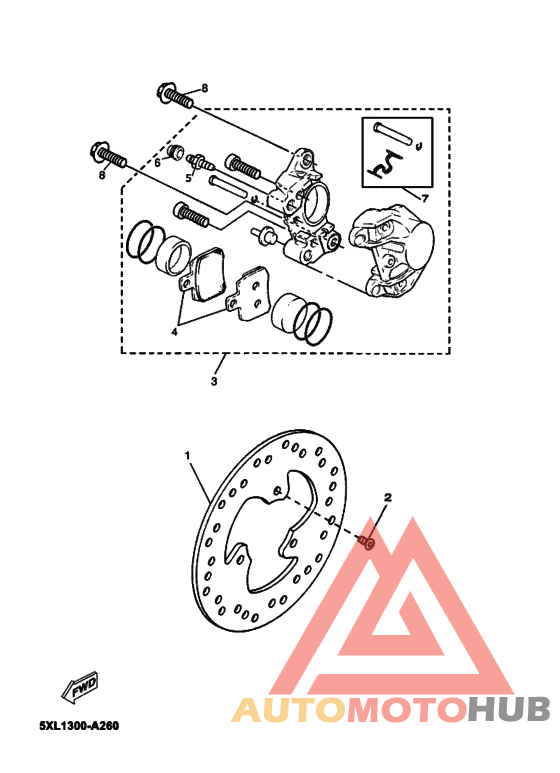 Задний суппорт