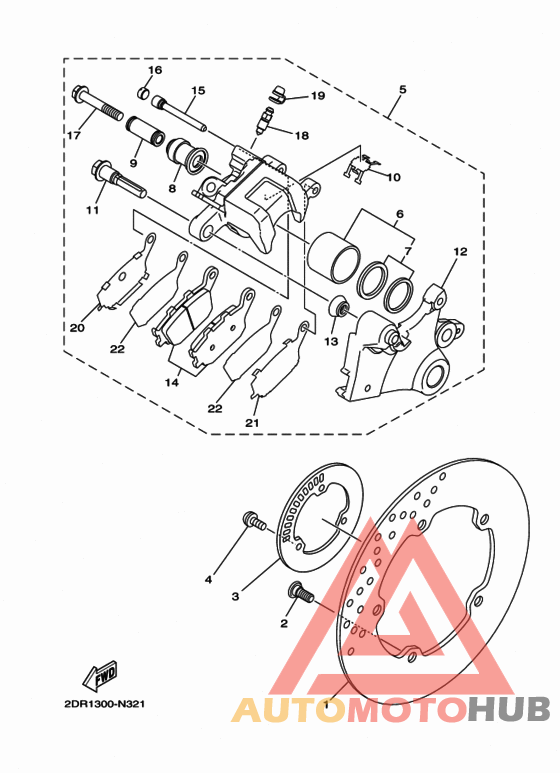 Задний суппорт