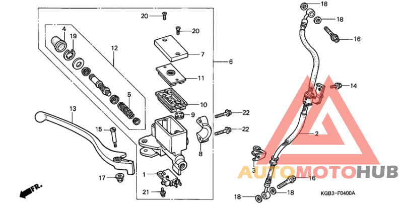 Fr. brake master cylinder