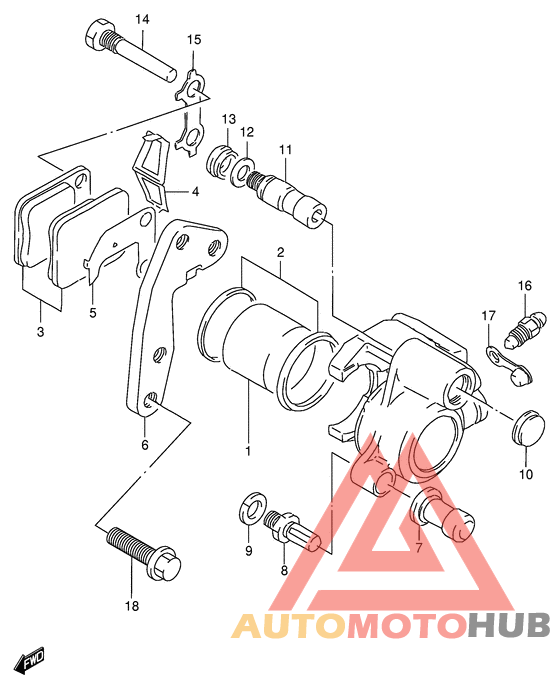 Передний суппорт