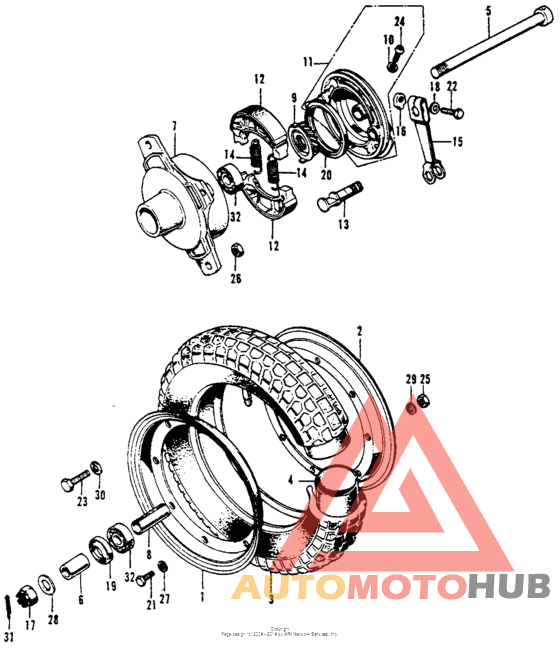 Переднее колесо