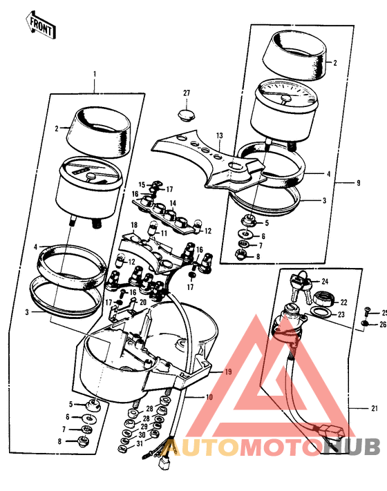 Meters/ignition switch