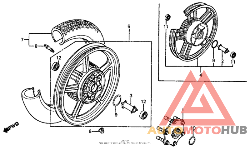 Переднее колесо
