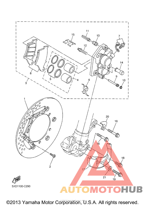 Передний суппорт