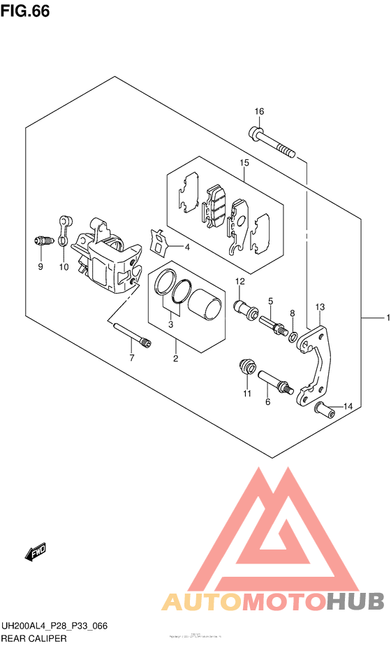 Задний суппорт